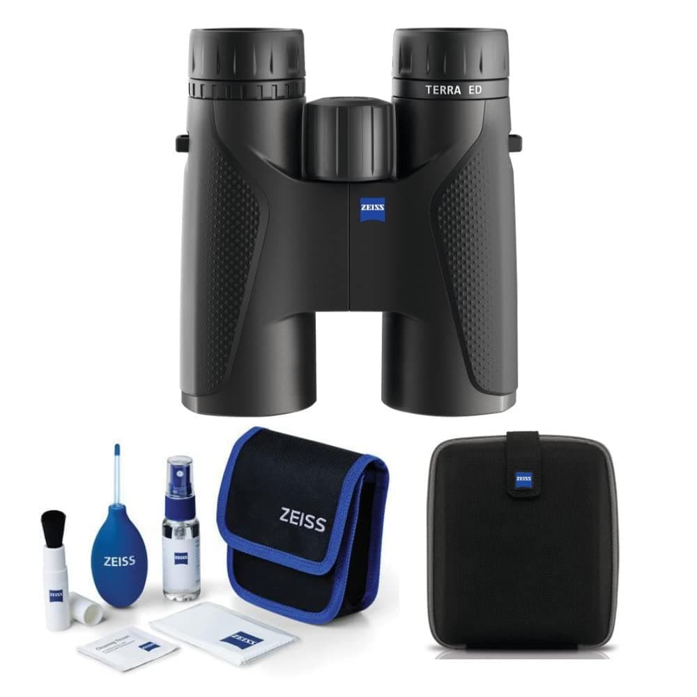 Binoculares ZEISS Terra ED 8x42 (Negros) con kit de limpieza de lentes Zeiss incluido 5242039907_K1