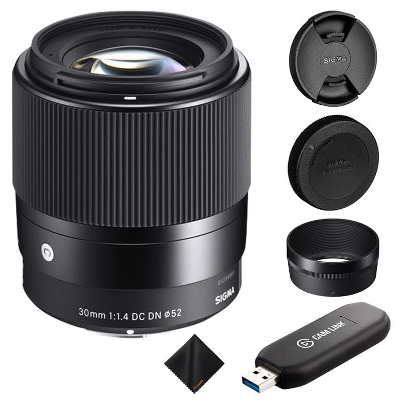Sigma 30mm F1.4 Contemporary DC DN para Sony E-Mount APS-C + Elgato Cam Link 4K, Kit Bundle SIG302965