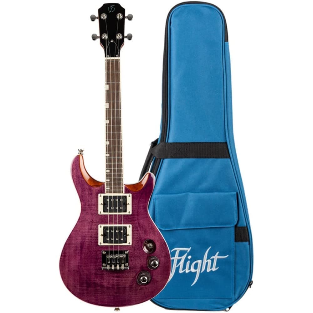 Flight Vanguard Tenor Ukelele Eléctrico Transparent Purple FUR-VG-TBPP ALMVANTETPP