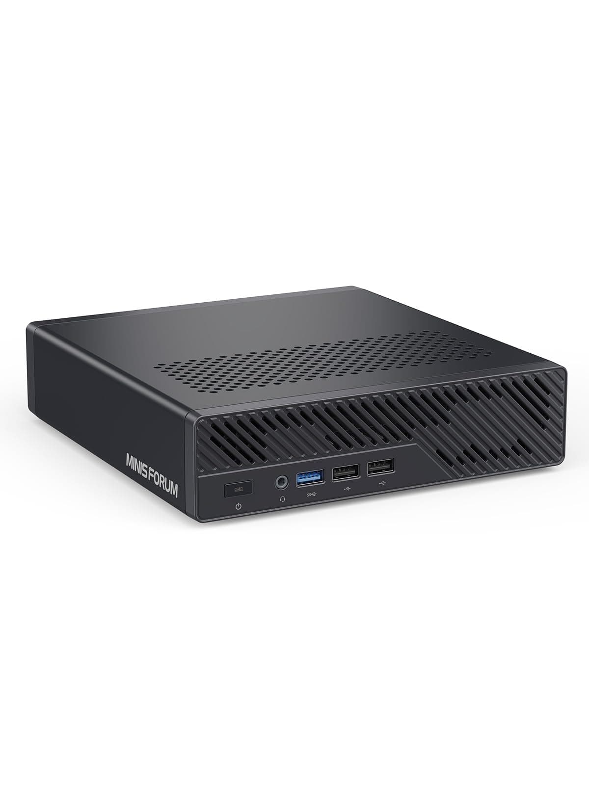 MINISFORUM MS-R1 Estación de Trabajo Mini ARM con Arranque UEFI CIX CP8180 (12C/12T, hasta 2.6GHz), 45 TOPS, 64GB ECC LPDDR5 1TB SSD Mini PC, Ranura PCIe x16,2x LAN 10GbE, HDMI/2xUSB-C Triple Pantalla, VM y Docker DeskMini