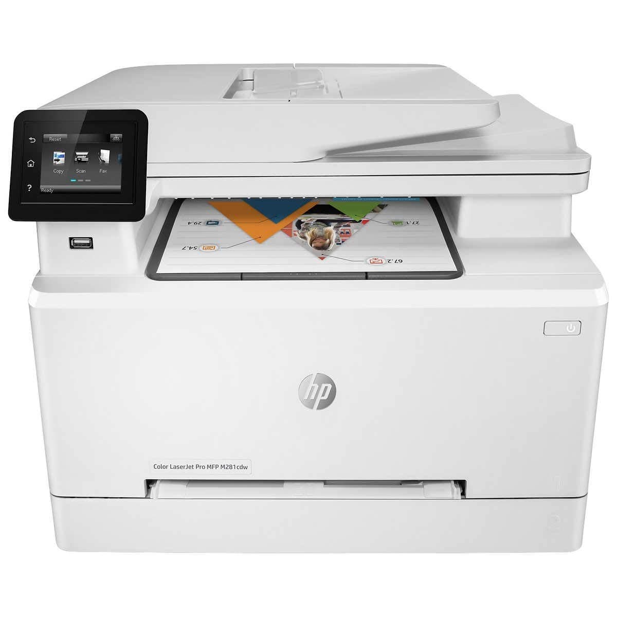 HP LaserJet Pro M281cdw All-in-One inalámbrica color, escaneo, copia y fax (Renewed) T6B83A-cr