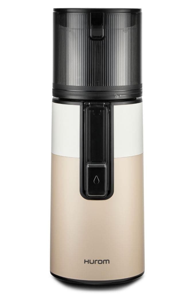 Hurom H400 Extractor de Jugo Lento Cold Press, Fácil de Limpiar, Embudo Autoservicio Beige 67608A