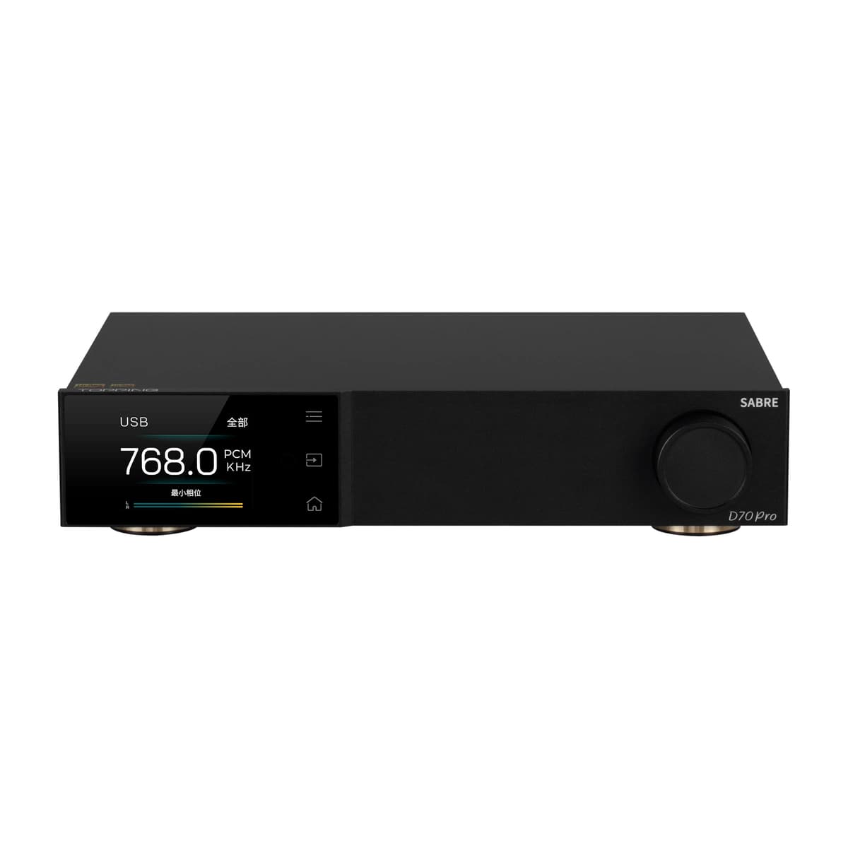 Fanmusic Topping D70 PRO Sabre DAC ES9039SPRO XU316 Bluetooth 5.1 LDAC Aptx-Adaptive Decodificador HiFi (Negro)