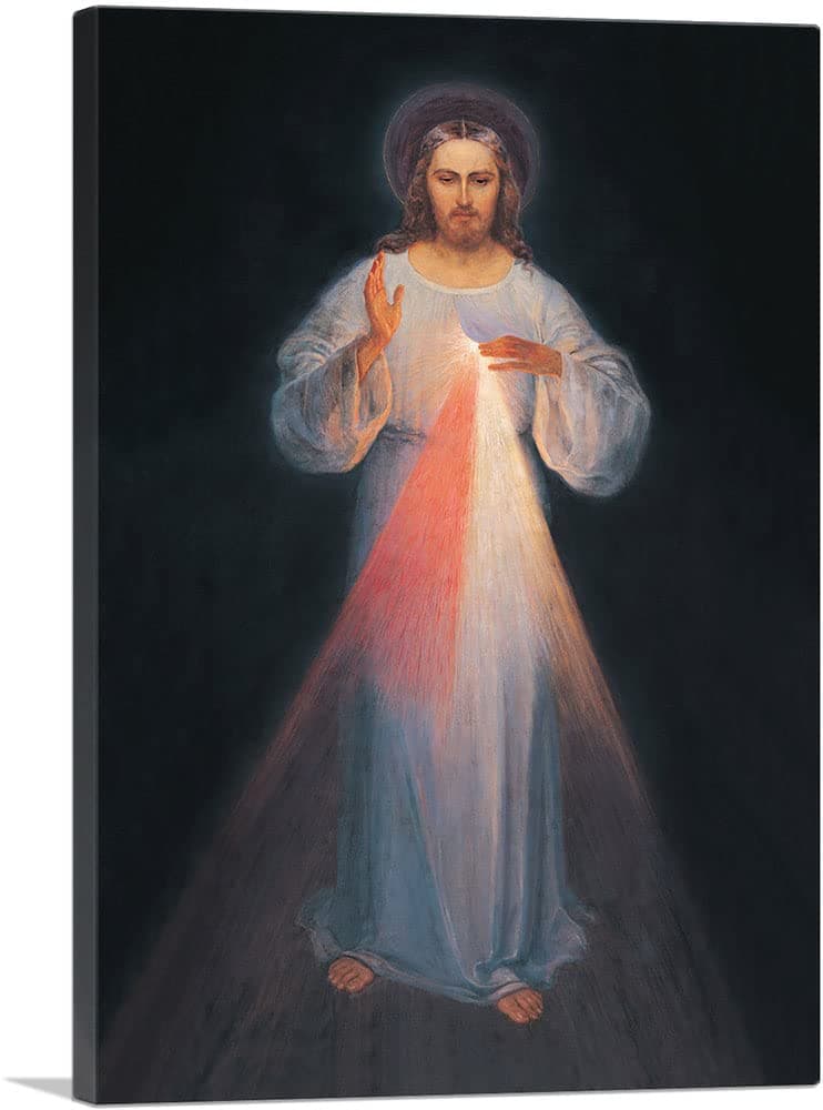 ARTCANVAS Divine Mercy 1934 - Jesús en Lienzo Estirado 60" x 40" (1.50" Deep)