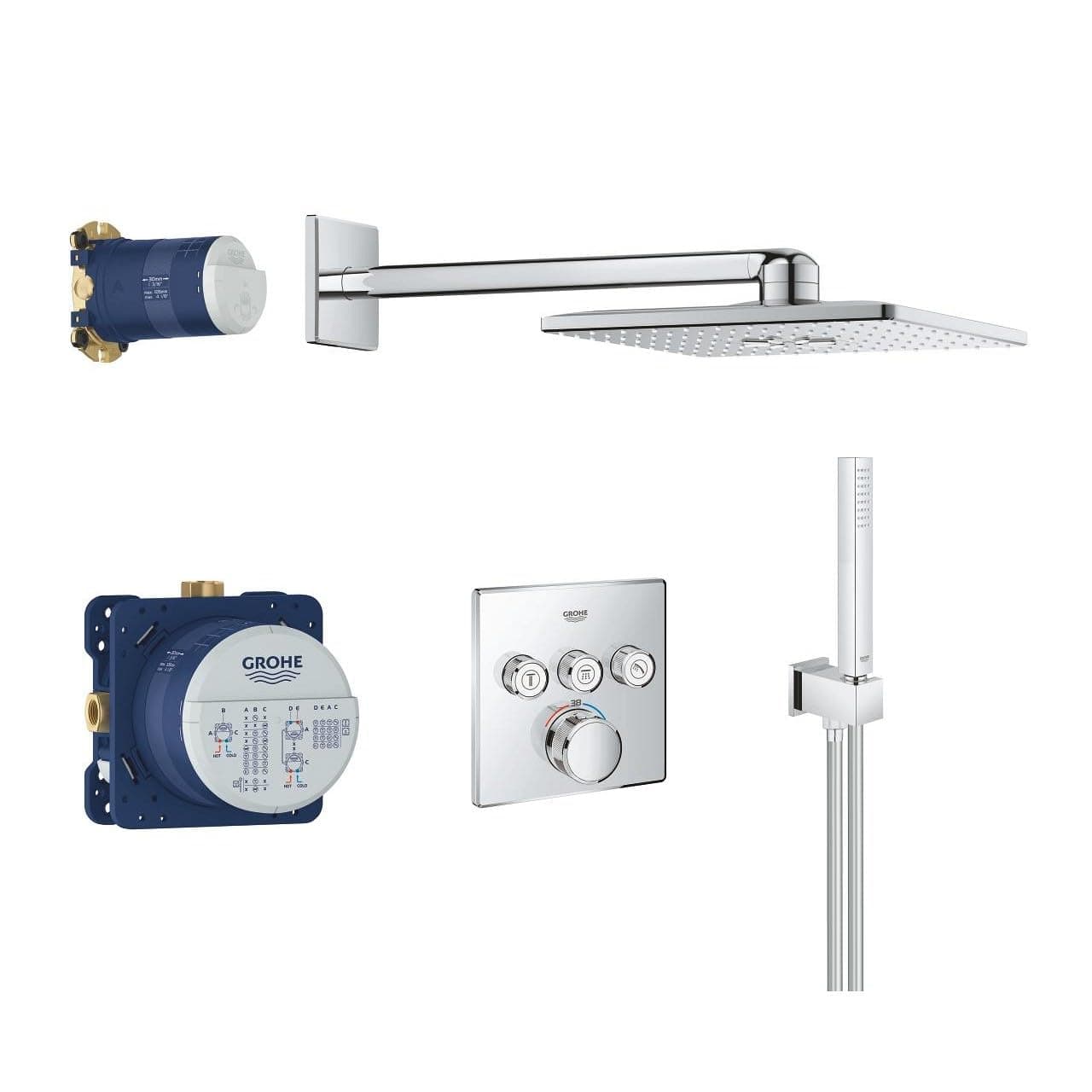 GROHE Grohtherm SmartControl 34706000 - Set termostático empotrado con SmartActive 310
