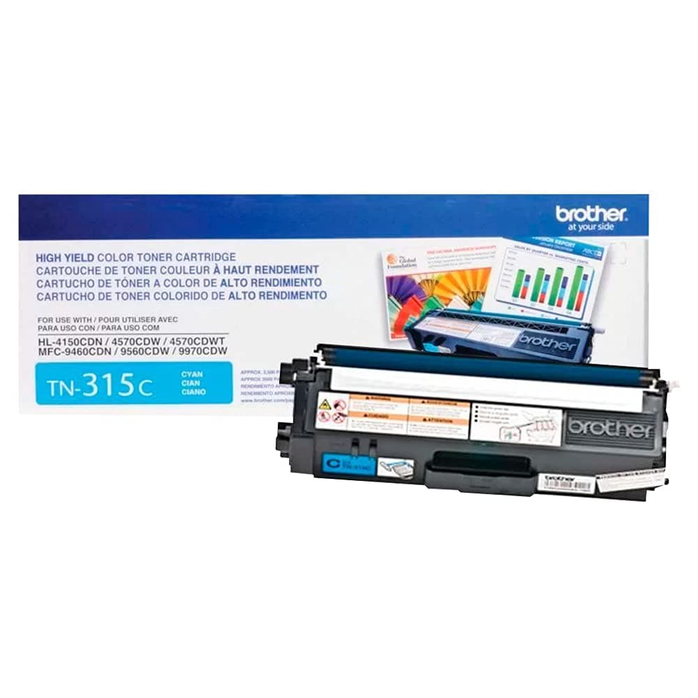 Brother TN-315 Pack 4 Toners Alto Rendimiento (BK, C, M, Y)