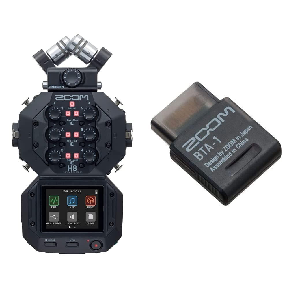 Zoom H8 Grabador Portátil 12 Pistas + Adaptador Bluetooth BTA-1