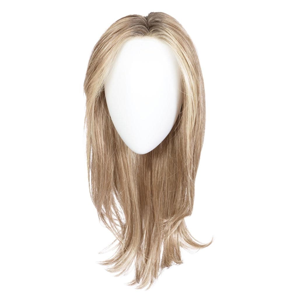 Hair u wear Raquel Welch Dress Rehearsal Peluca larga en capas desfiladas con base anudada a mano, talla Petite-Average, RL1621SS Shaded Sand