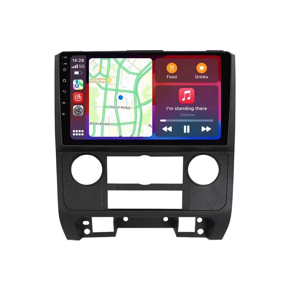 Biorunn Radio Estéreo Android 9" para Ford Escape/Kuga/Mazda Tribu 2007-2012 (8GB+256GB) con GPS, CarPlay/Android Auto