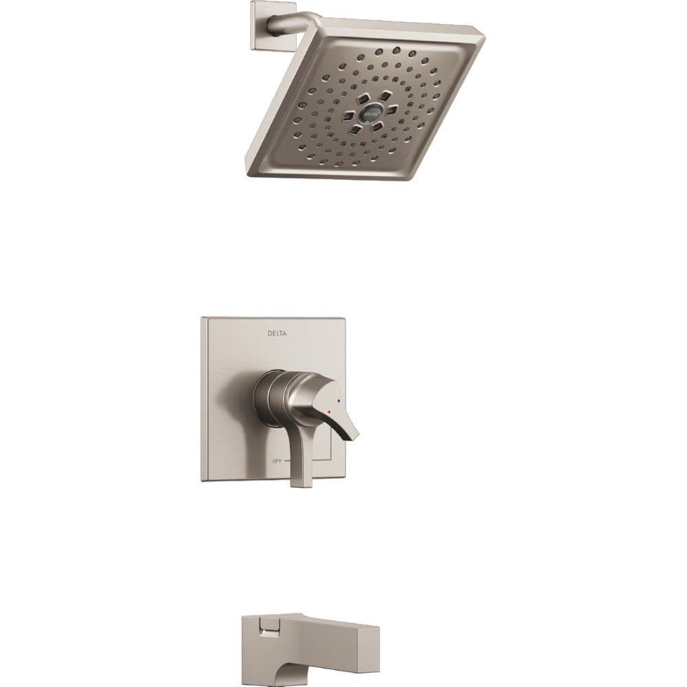 Delta T17474-SS Kit de Ducha Dual-Función Zura 17 con Cabezal H2Okinetic, Stainless