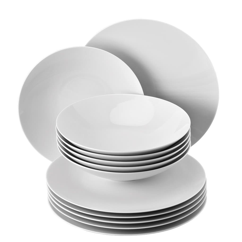 Rosenthal TAC Gropius White Juego de vajilla porcelana 12 piezas 11280-800001-18339
