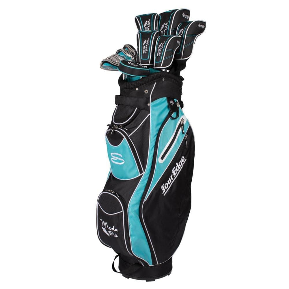 Tour Edge Moda Silk Women’s Golf Set - Black/Light Blue RH Regular (SJSRGL11.B)