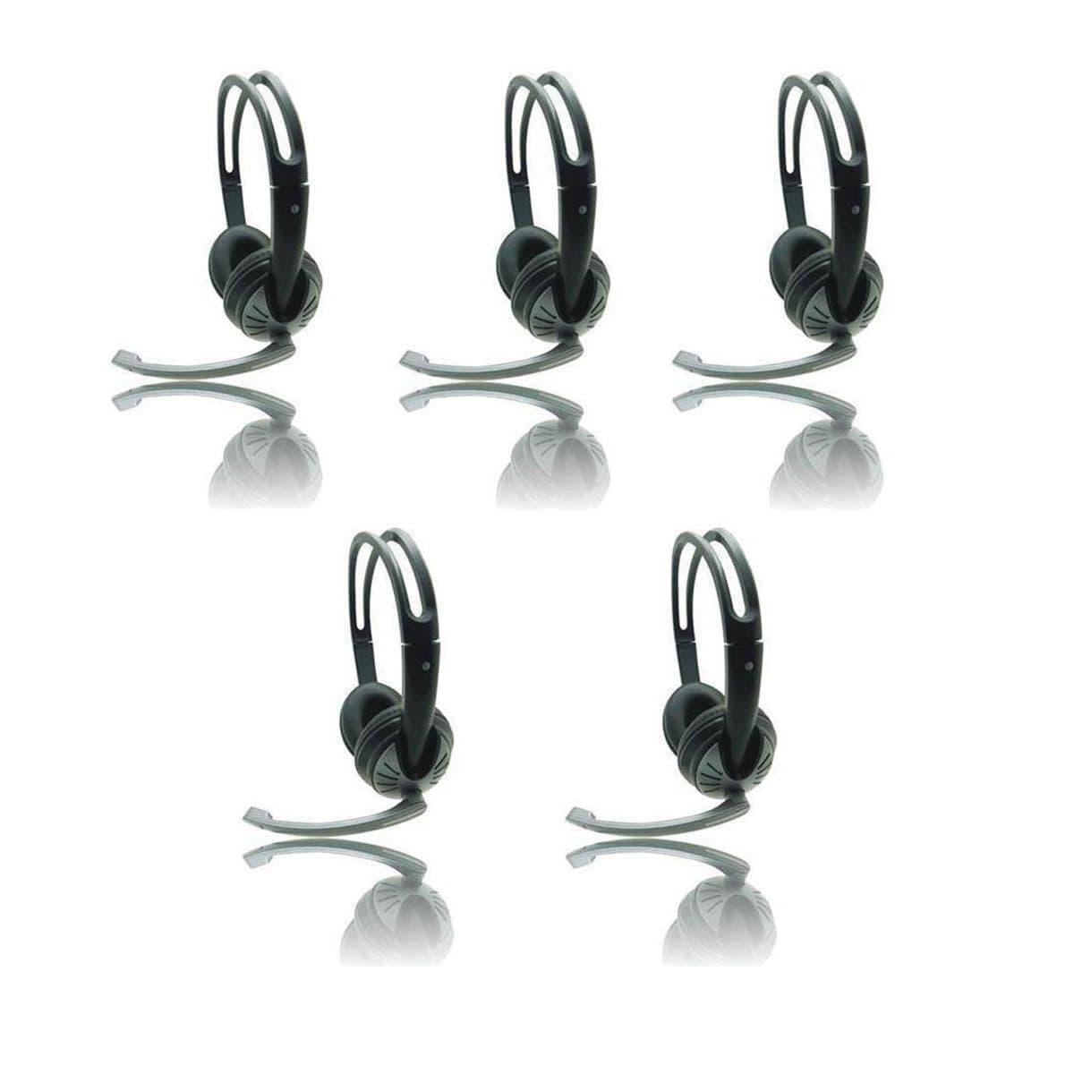 iMicro IMME282 Auriculares USB con micrófono ajustable, cancelación de ruido y control de volumen SP-IMME282