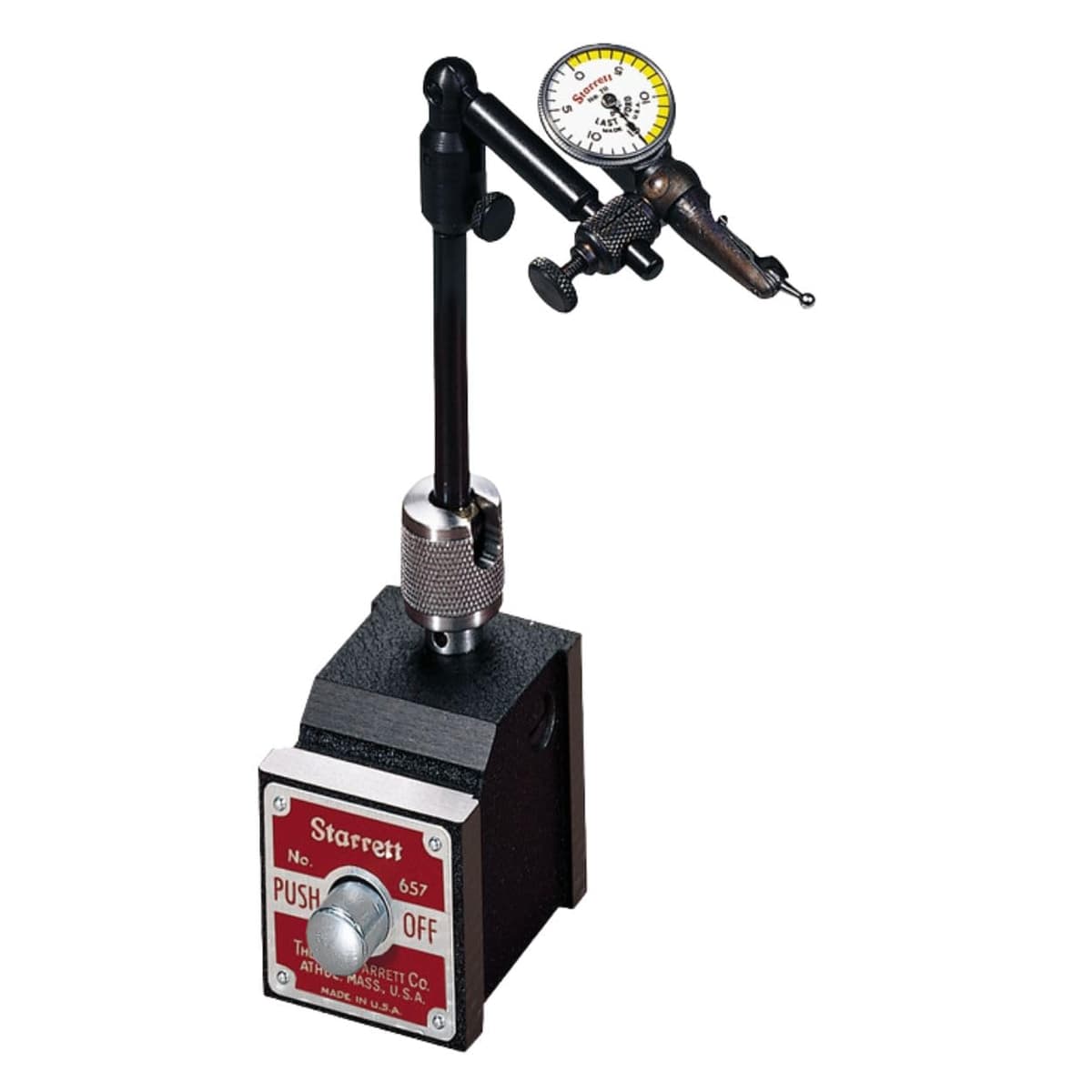 Starrett 657B Juego Soporte Magnético con Poste Giratorio y Varilla Ajustable