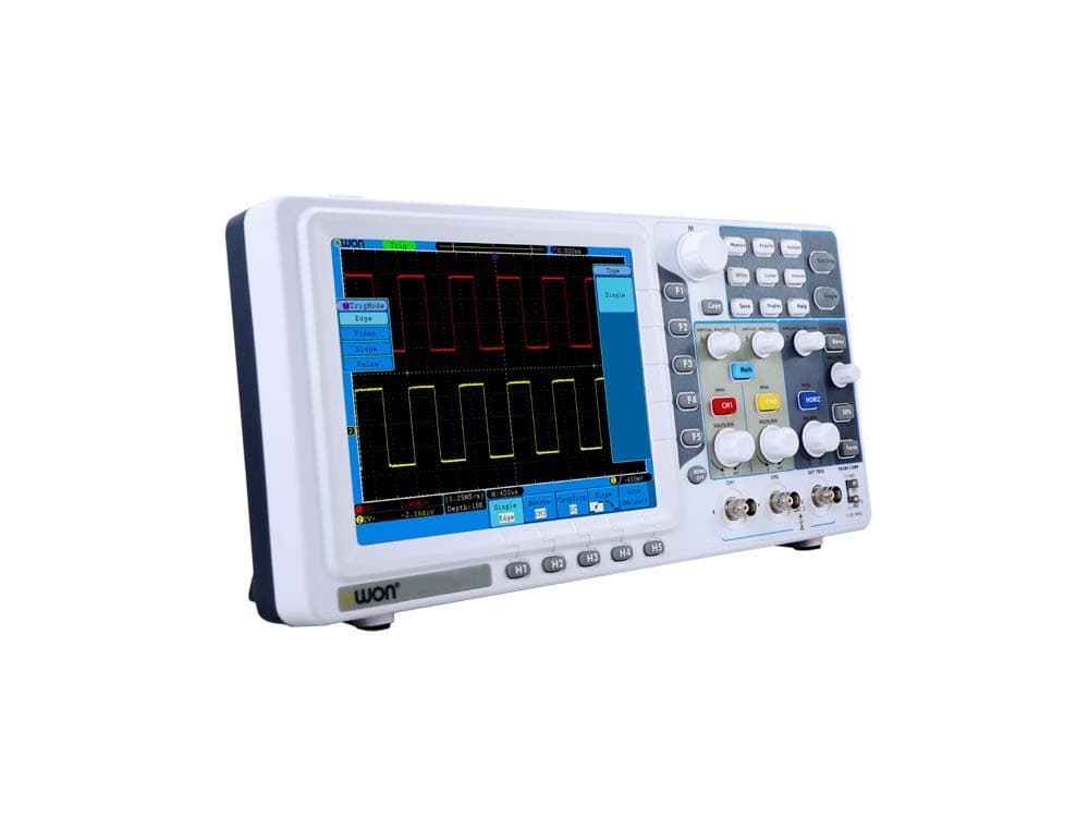 Owon SDS8102-V Osciloscopio digital 100 MHz, 2 canales, memoria profunda