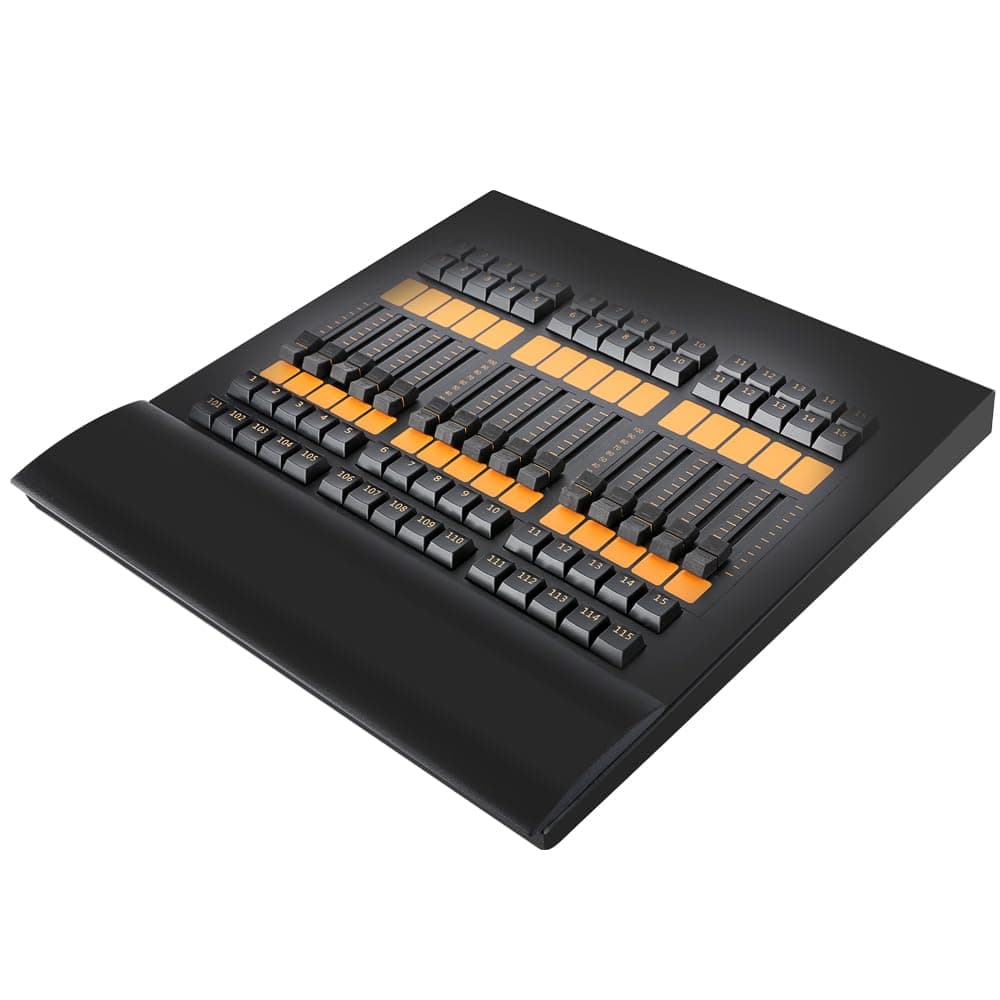 Guangzhou Borui Photoelectric Co. | LTD. Controlador de Iluminación Stage MA Fader Wing con Flight Case, 15 Faders y 4 Salidas DMX512