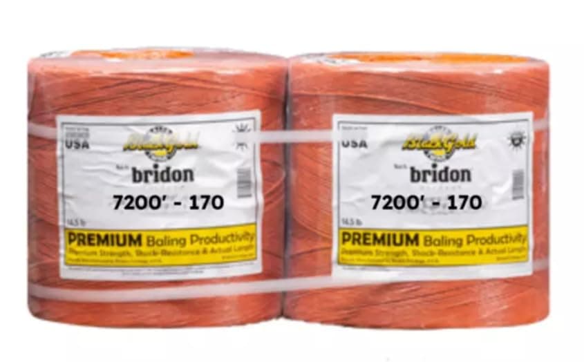 Generic Bridon Black Gold Twine 2 spools x 3,600 ft, resistencia 170 lb, color negro 66817718