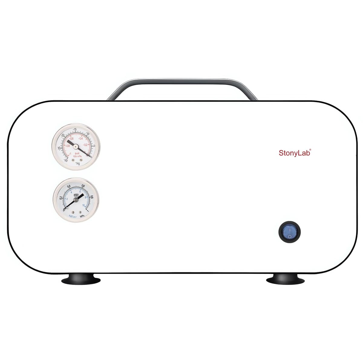 Bomba de vacío de diafragma stonylab, bomba de vacío compacta sin aceite con caudal de 55 L/min para filtración, destilación y trabajo de laboratorio, 110-220V VacuumPump-YQ-701325-55L