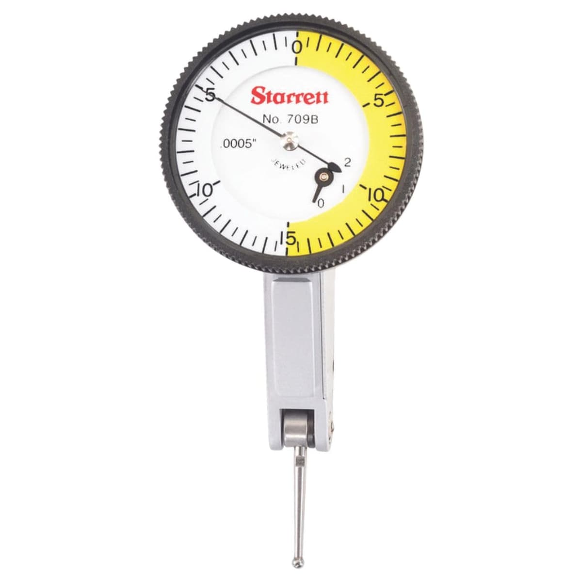 Starrett 709BZ Indicador de Prueba Dial con Montaje en Cola de Milano y Estuche