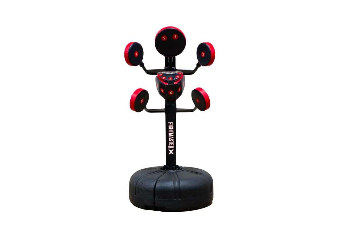 Core Home Fitness FightMaster sistema de entrenamiento de boxeo, pads ajustables, negro/rojo BM100