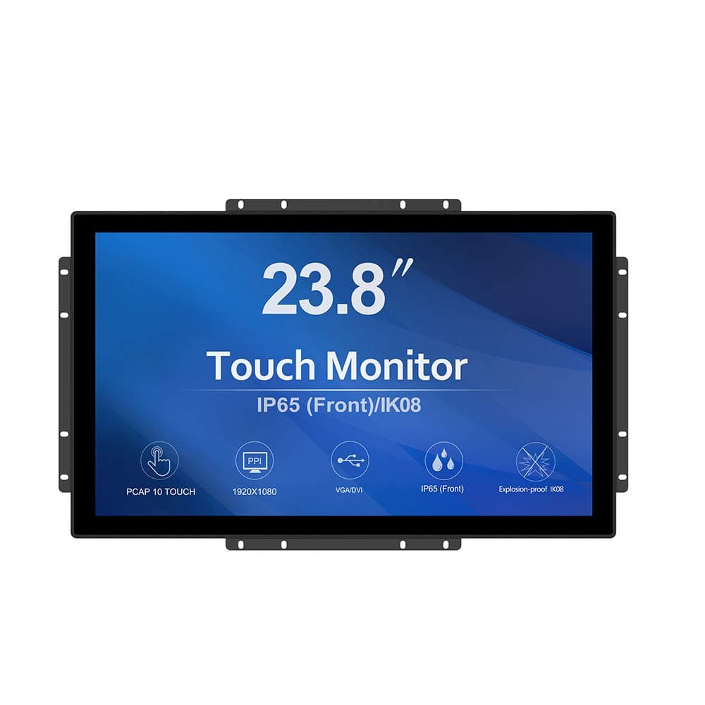 GreenTouch Monitor táctil Open Frame 23.8" PCAP 10 puntos, grado comercial (GT-TM238) GT-TM-2382C-CTW-HD