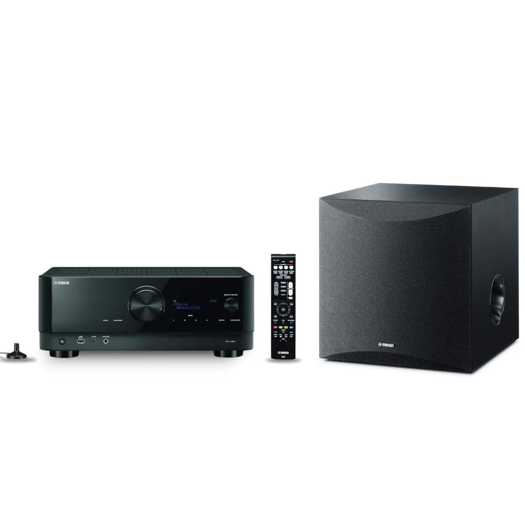 Yamaha RX-V6A 7.2-Channel AV Receiver con MusicCast y subwoofer 10" 100W