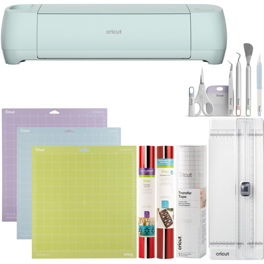 Cricut Explore 3 & Essentials Bundle - Verde marino 8002370