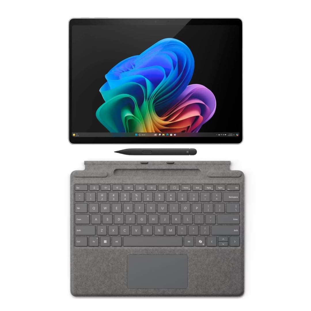 Microsoft Surface Pro 11 Bundle - 13" OLED, Snapdragon X Elite, 32GB RAM, 1TB SSD, Windows 11 Pro, Platinum f9a93ea3-92ba-4e1c-8b8b-73588d5c4376