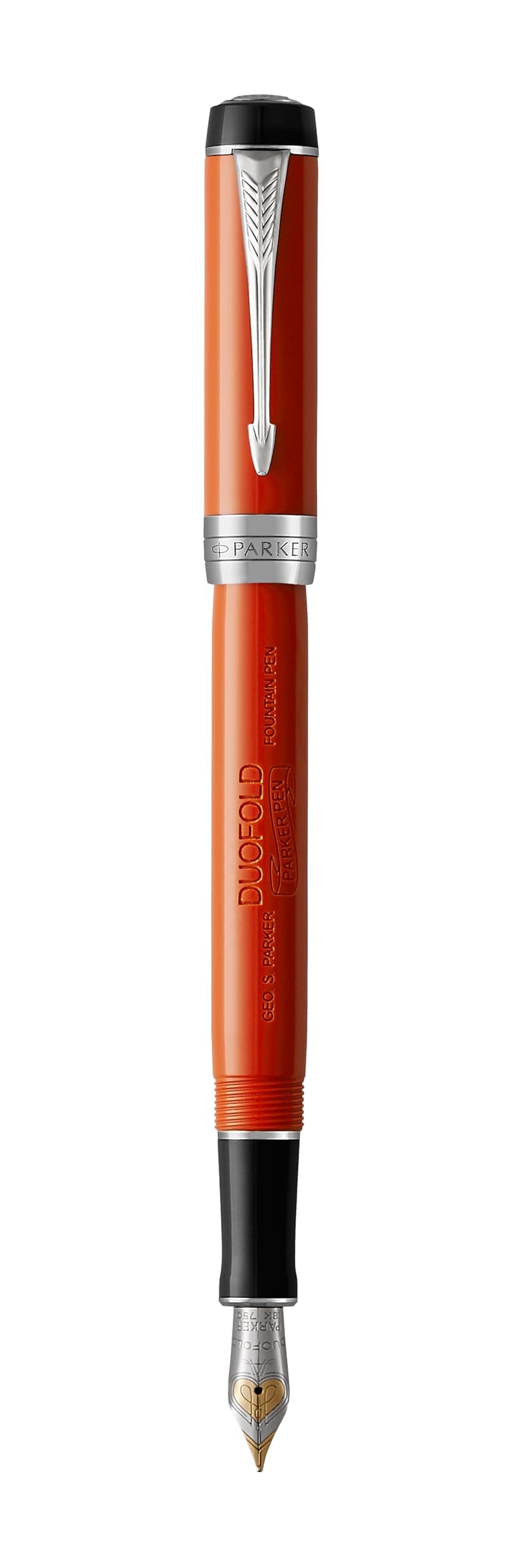 PARKER Duofold Centennial Fountain Pen Classic Big Red Vintage, Medium Gold Nib (1931376)