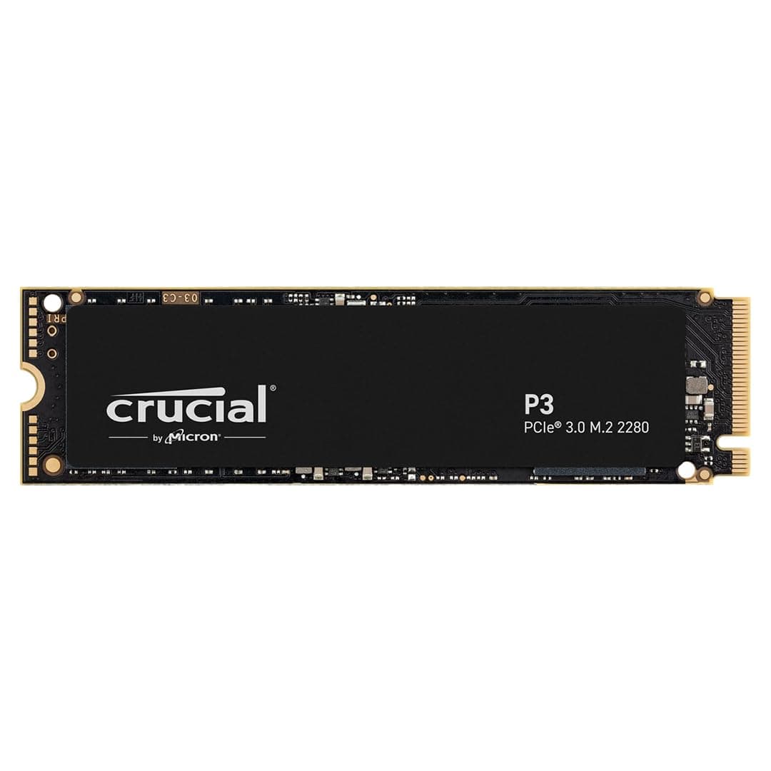 Crucial P3 PCIe Gen3 NVMe 4TB SSD, Hasta 3, 500MB/s Lectura, Compatible con Laptop y Desktop (PC), Unidad de Estado Sólido - CT4000P3SSD8