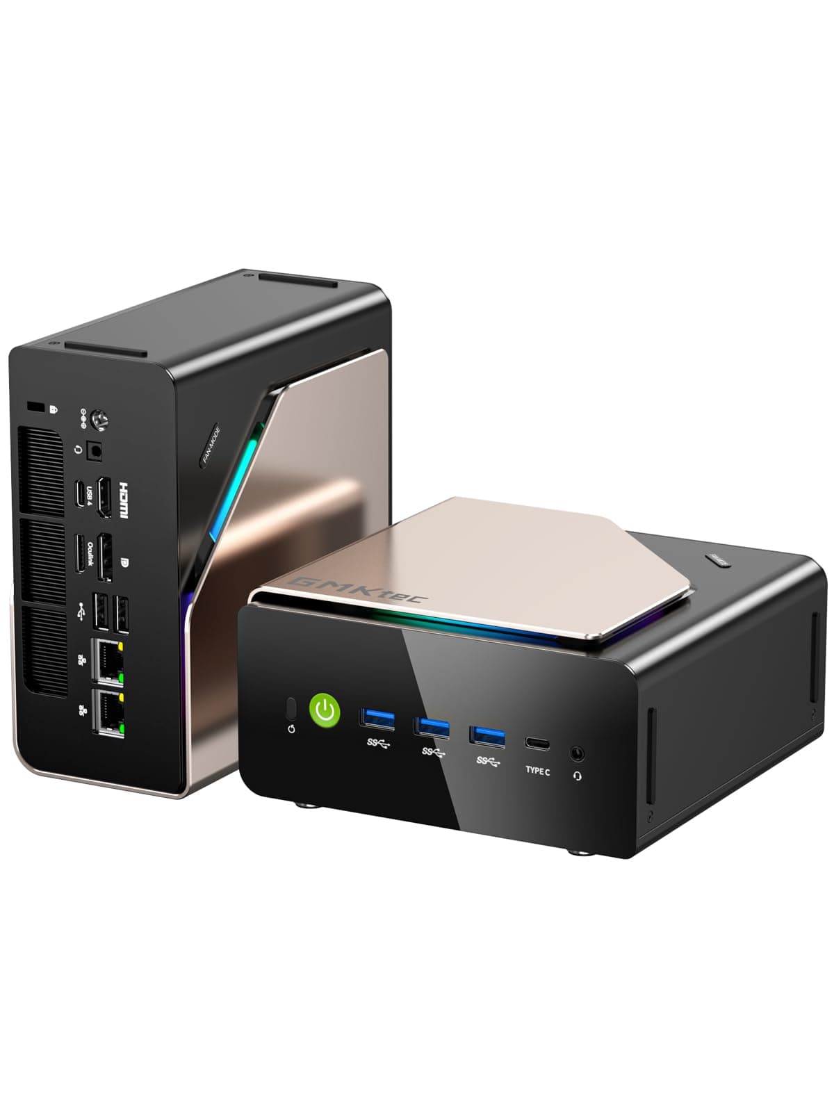 GMKtec EVO-T1 AI Mini PC Workstation Ultra 9 285H, 64GB DDR5, 1TB PCIe 4.0,3x M.2, Oculink, Quad 8K Display