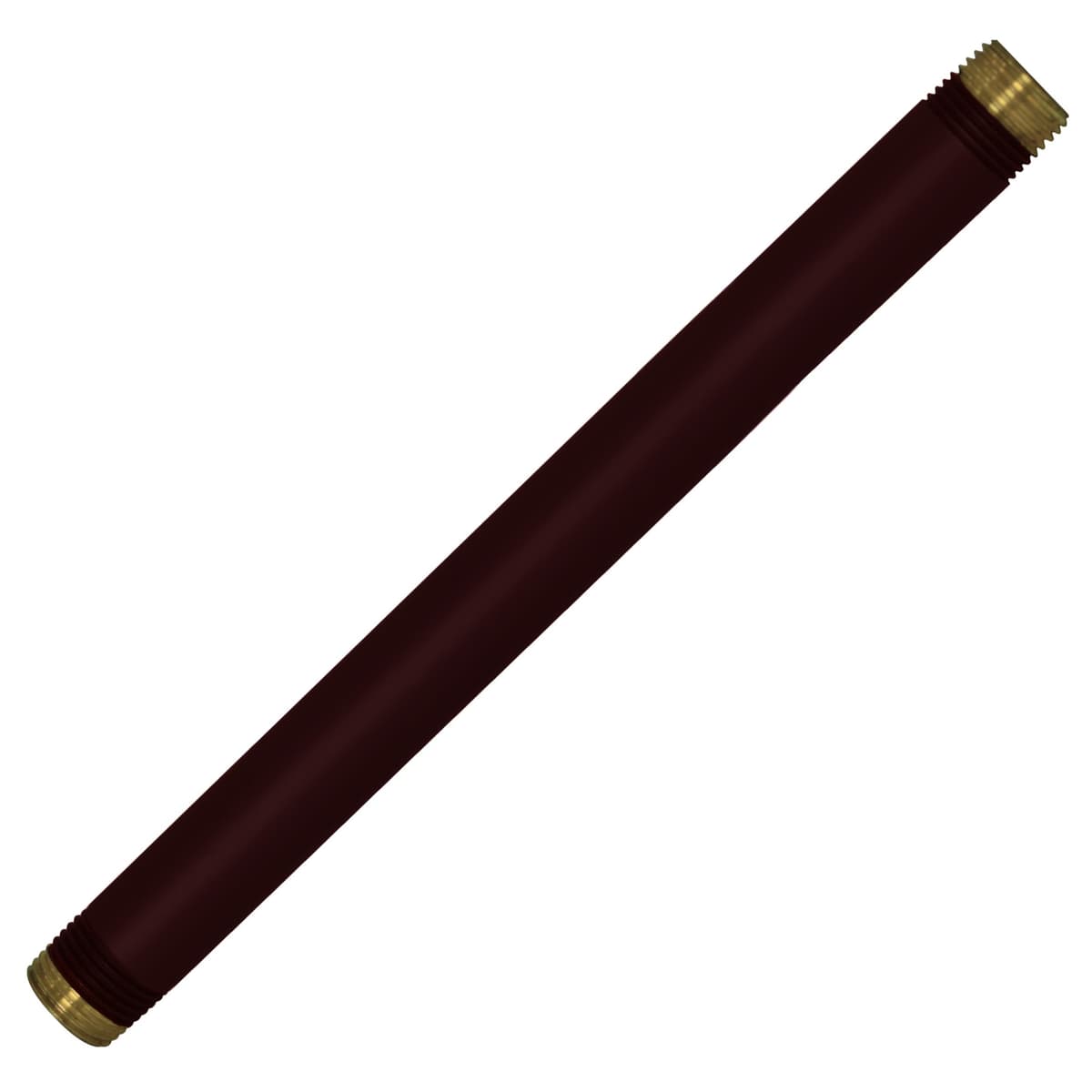 Westbrass D12112-25-12 - Nipple de tubería 12" x 1/2" IPS, latón, Oil Rubbed Bronze (25-Pack)