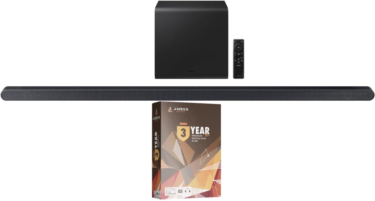 Samsung HW-S800D 3.1.2ch Soundbar + Subwoofer (2024) - Wireless Dolby Atmos, bundle con limpiador BNDL_HWS800D-WRTY3-WALTS-SC