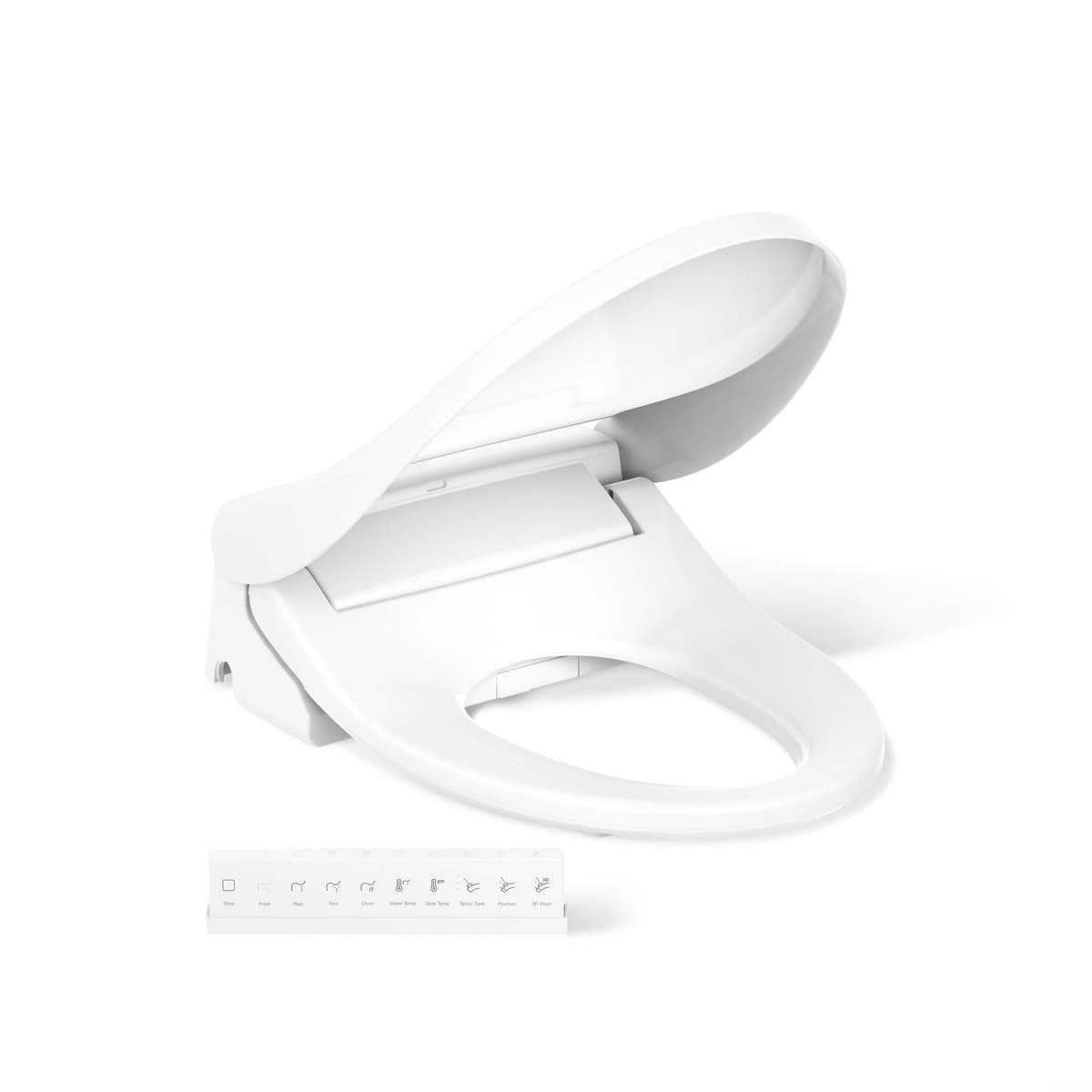 Kohler PureWash E880 Elongated Bidet Toilet Seat con Control Remoto 30805-0