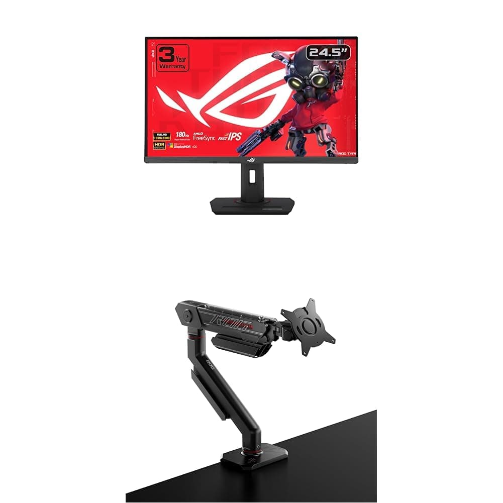 ASUS ROG Strix 24.5” 1080P (XG259CS) + ROG Ergo Monitor Arm (AAS01)