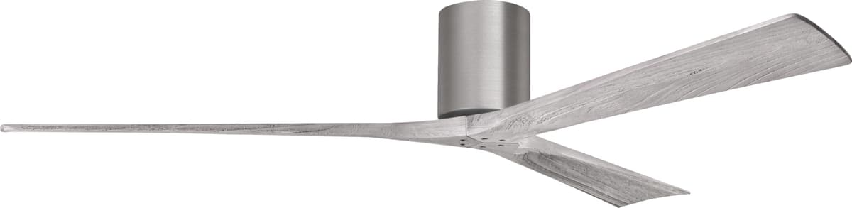 Ventilador de techo Matthews IR3H-BP-BW-72 Irene 72" flush mount, motor DC silencioso, control remoto y pared