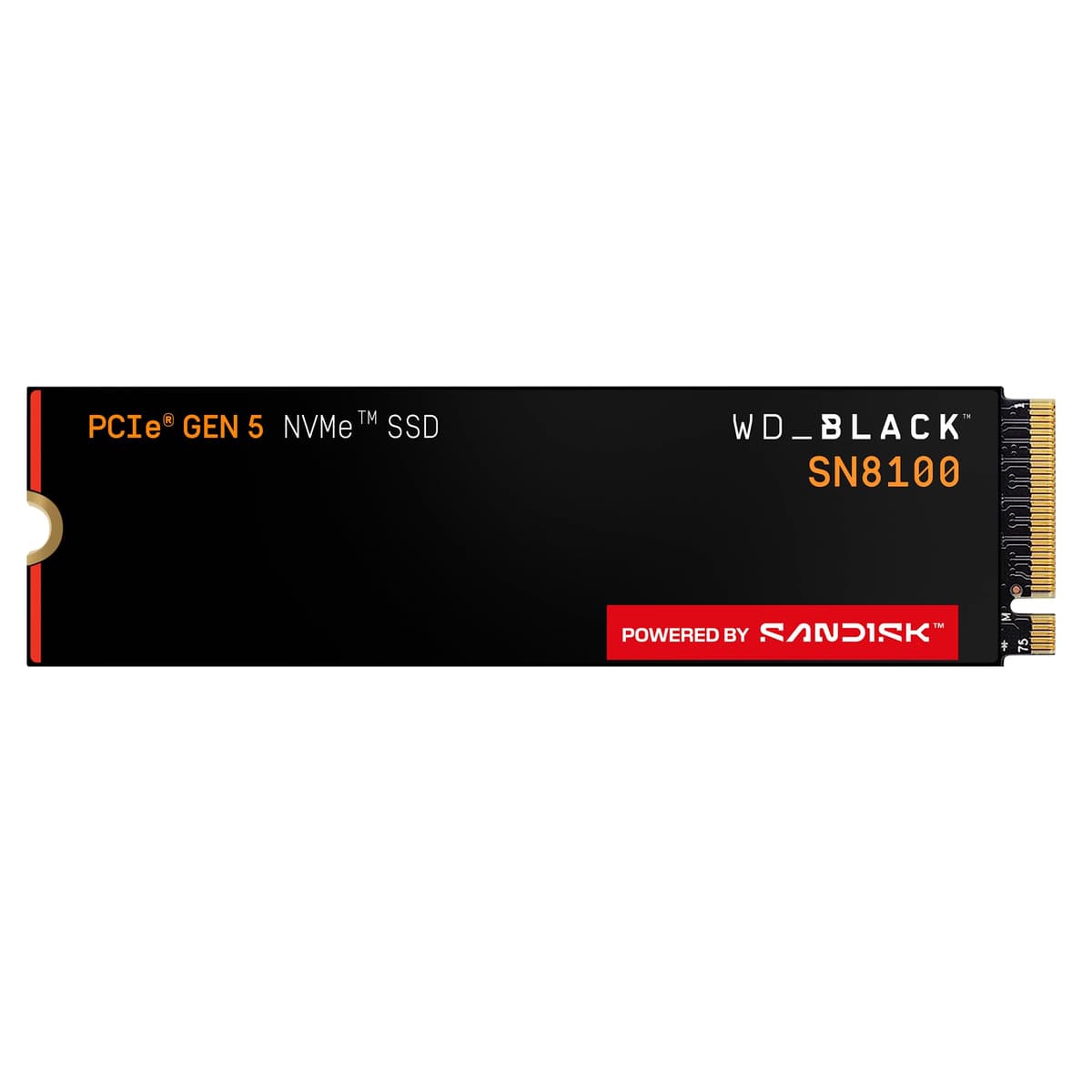 SanDisk WD_Black SN8100 4TB NVMe PCIe Gen5 M.2 2280 WDS400T1X0M - Hasta 14, 900MB/s lectura