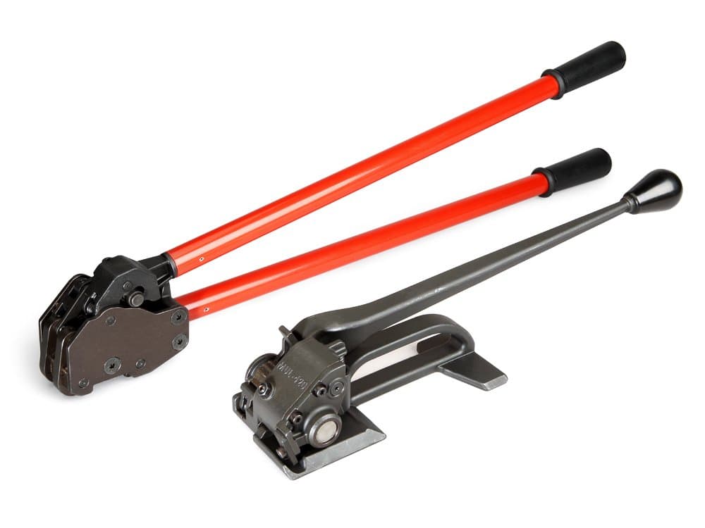 IDL Packaging PRO Strapping Tool Set para 3/4" a 1-1/4" Acero: Tensionador MUL-420 y Sellador MUL-430