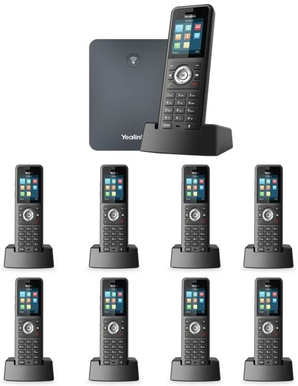 Yealink W79P Bundle (W70B + W59R) + 8 Handsets W59R W79P+1XW59R