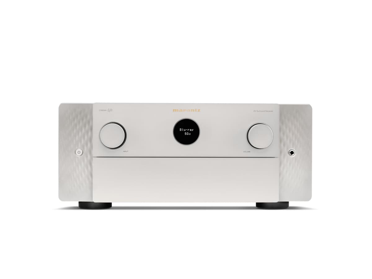 Marantz CINEMA 40 Receptor AV 9.4 canales (125W x 9) 8K con HEOS (Silver/Gold) CINEMA40SG