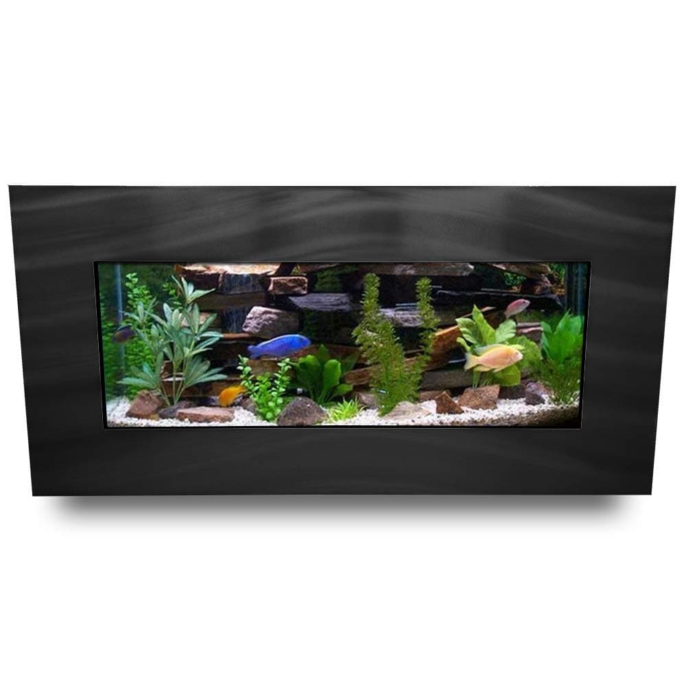 Aussie Aquariums AA-Skyline-BBLACK 2.0 Acuario Montado en la Pared Negro Cepillado