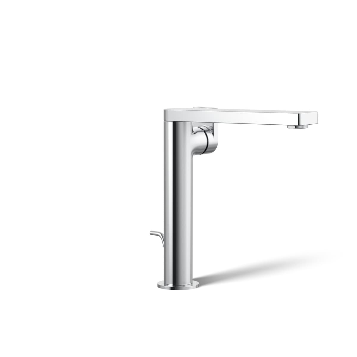 Kohler Composed K-73168-4-CP Grifo alto monomando para lavabo con palanca - Polished Chrome
