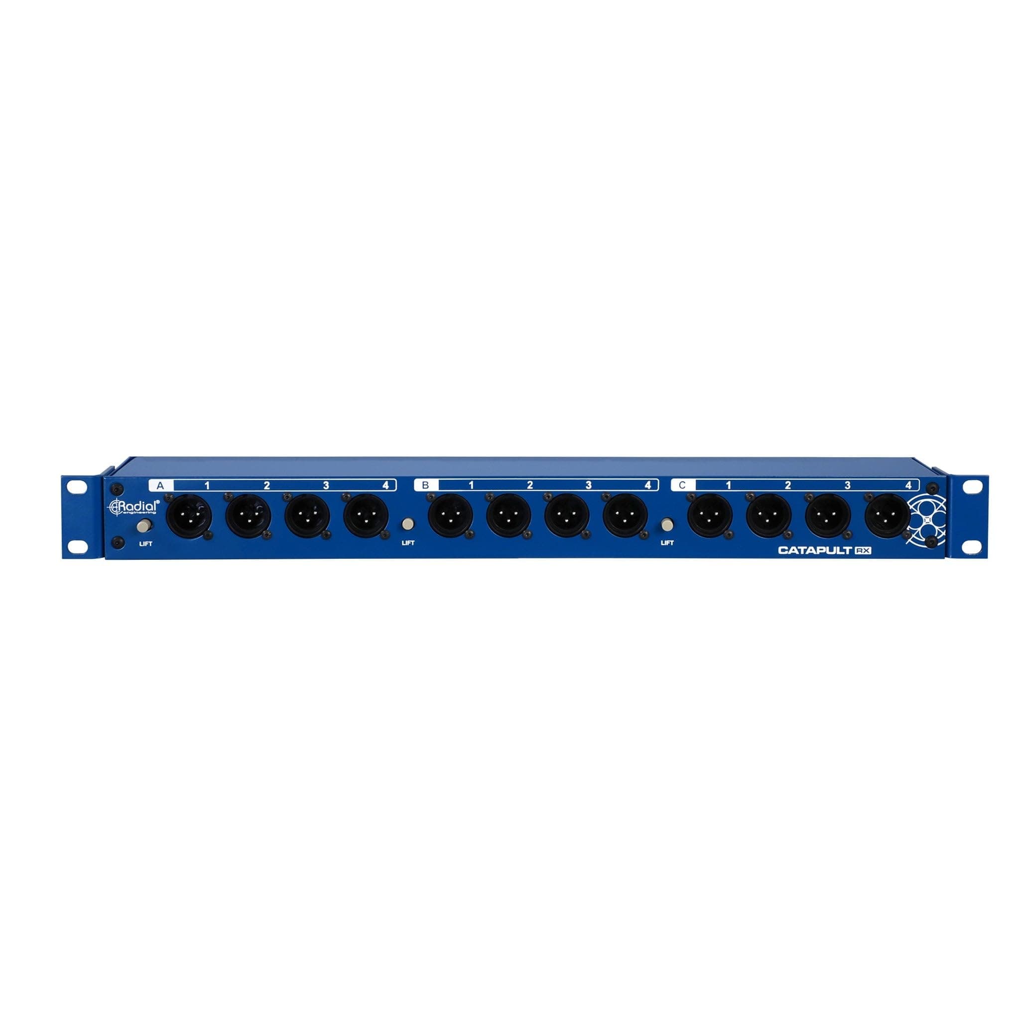 Rack Radial Catapult RX de 12 canales - Snake de audio analógico Cat 5/6 R800 8040 00