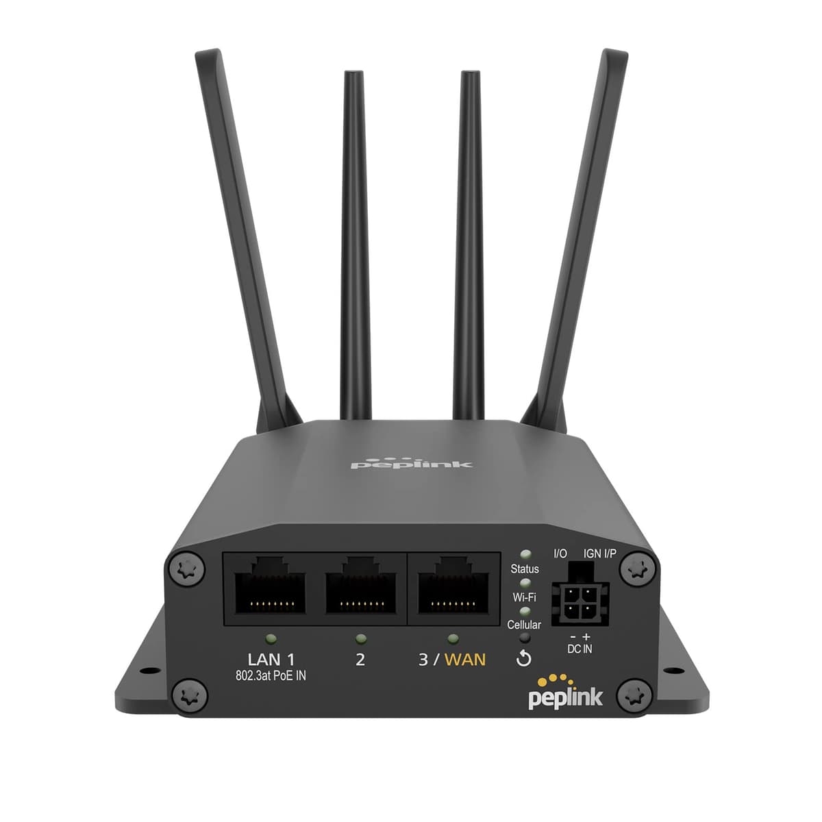 Router Celular Peplink MAX BR1 Mini - LTE (CAT 7) Router WiFi | Módem Celular LTE | 3 LAN Ethernet, WiFi Integrado | Ranuras SIM Redundantes, eSIM Integrada | Actualizable a Doble WAN | Compatible con VPN MAX-BR1-MINI-LTEA-US-T-PRM