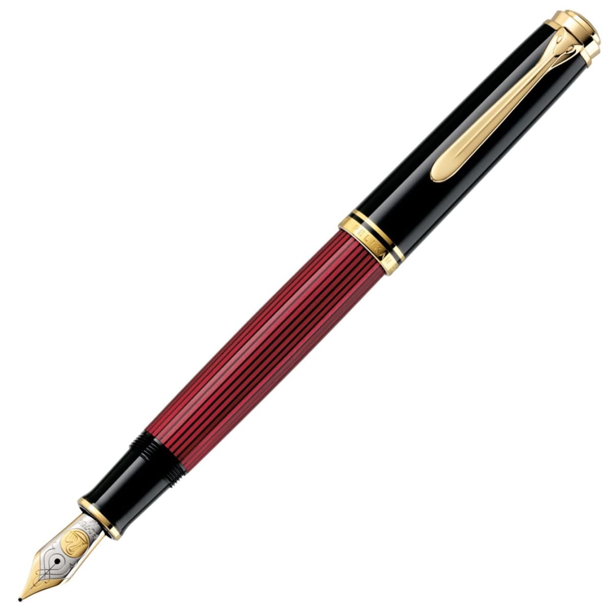 PELIKAN M800 Pluma fuente Red Stripe Punta F M800Red-stripeF
