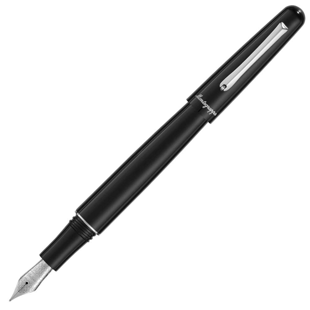 Montegrappa Pluma Fuente Elmo 01 Negra Stub 1.1 ISEOR8AC