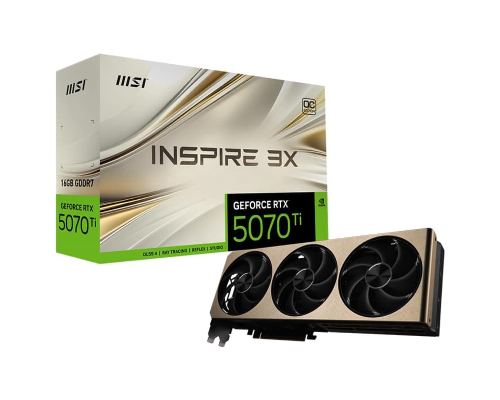 msi Gaming RTX 5070 TI 16G Inspire 3X OC 16GB GDDR7 G507T-16I3C