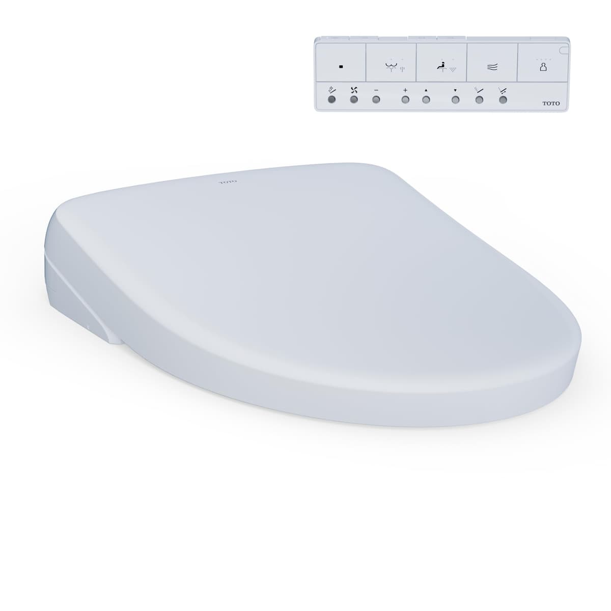 TOTO WASHLET+ S7A Asiento de bidé electrónico para inodoro, Elongated, Cotton White - SW4736AT40#01