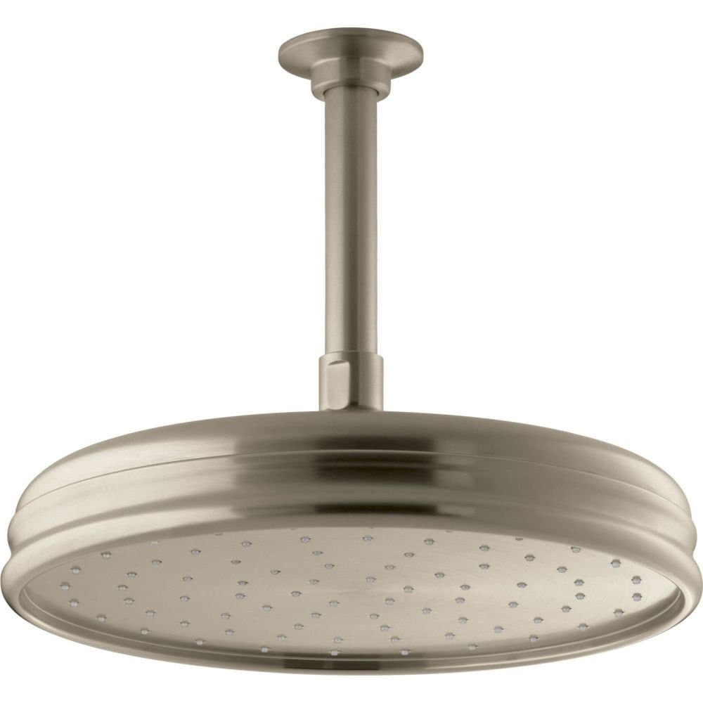 Kohler 13693-BV Traditional 10" rainhead single-function, 2.5 gpm, Vibrant Brushed Bronze K-13693-BV