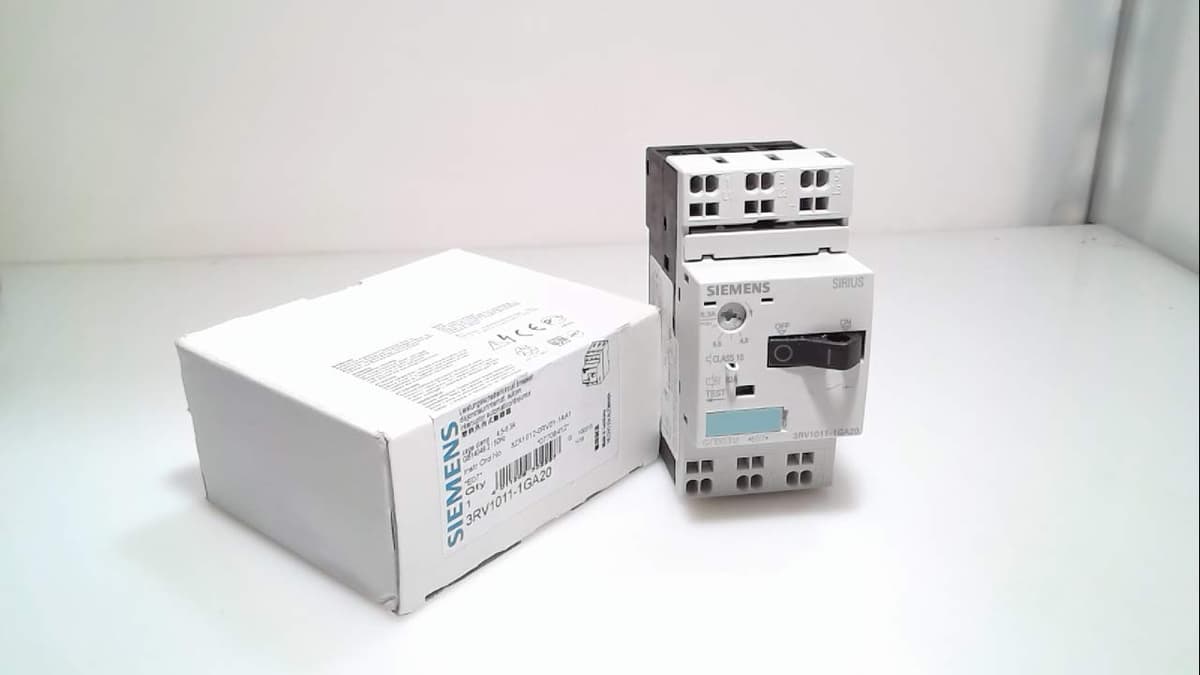 SIEMENS - Interruptor automático 3RV1 S00 6.3 A 6.3 Regulación 3RV1011-1GA20